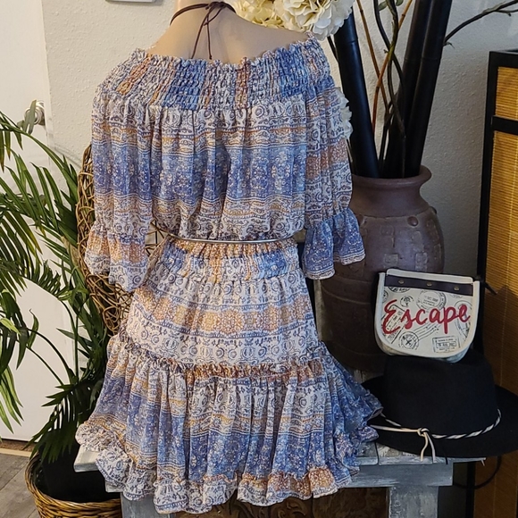 BO HO VICI MULTI M DRESS OFF SHOLDERS NEW - Picture 8 of 16